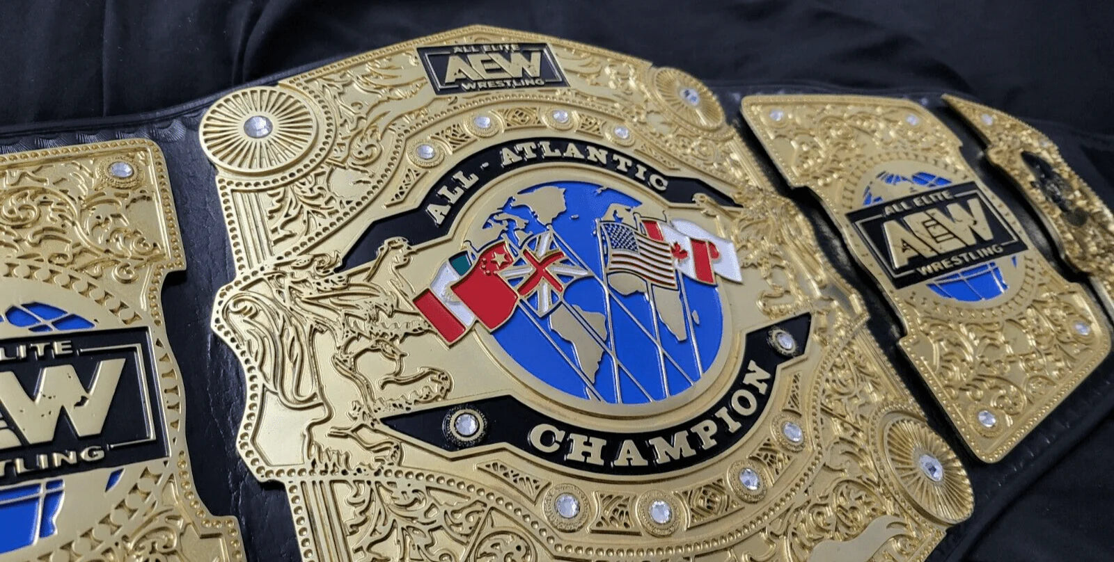 AEW All ATLANTIC CNC MADE CHAMPIONSHIP BELT