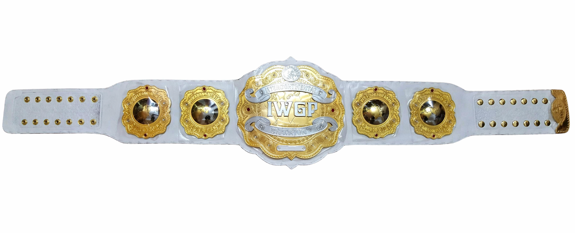 IWGP INTERCONTINENTAL DOUBLE STACKED BRASS Championship Belt