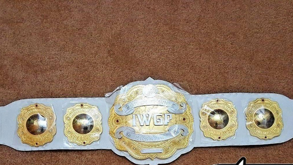 IWGP INTERCONTINENTAL DOUBLE STACKED BRASS Championship Belt