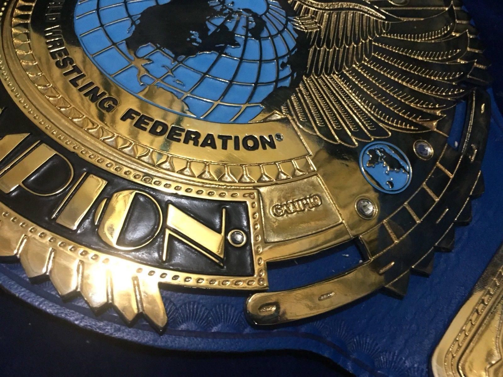 WWF Big Eagle Attitude Era 24K Gold Championship Title Belt