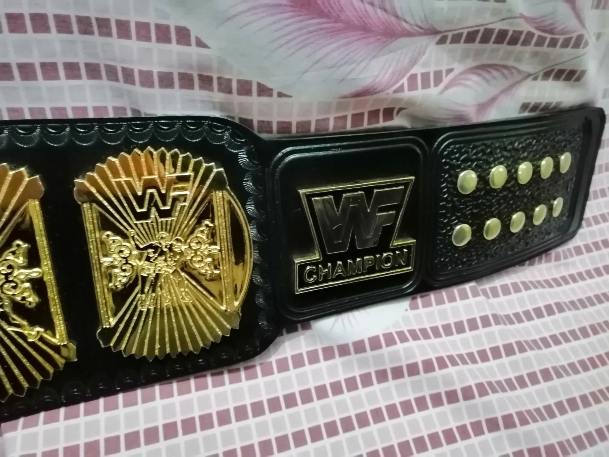 WWF WINGED EAGLE 24K GOLD Championship Title Belt